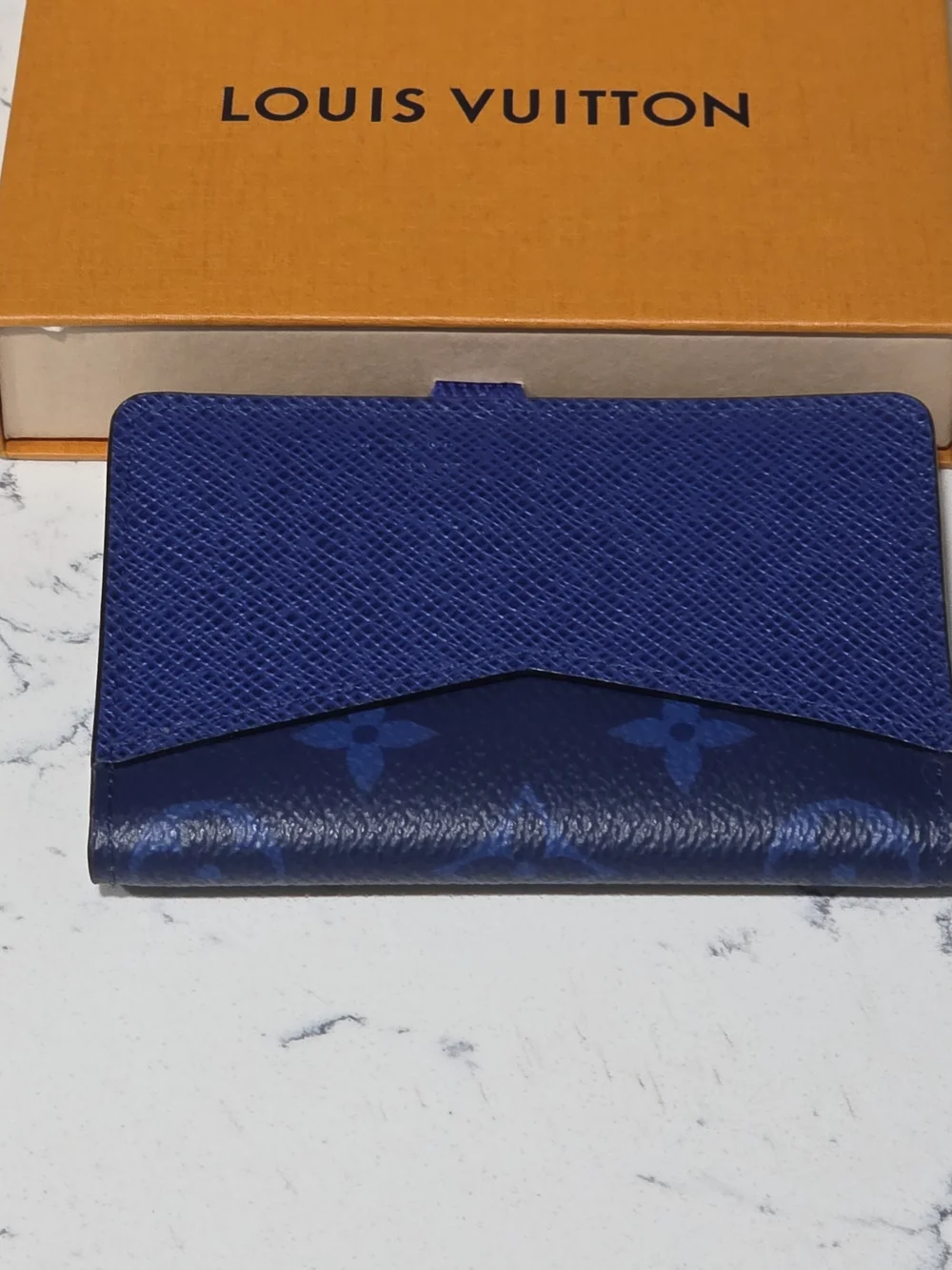 Louis Vuitton Cobal Taigarama Monogram Card Holder-GIFTABLE
